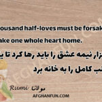 A thousand half-loves must be forsaken to take one whole heart home.