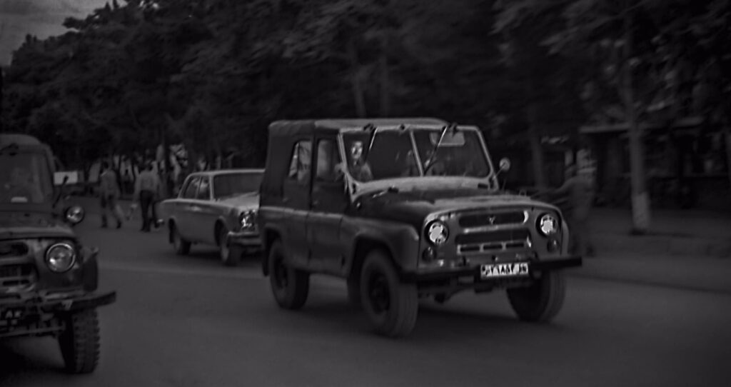 Soviet military jeeps that were often seen on the streets of Kabul